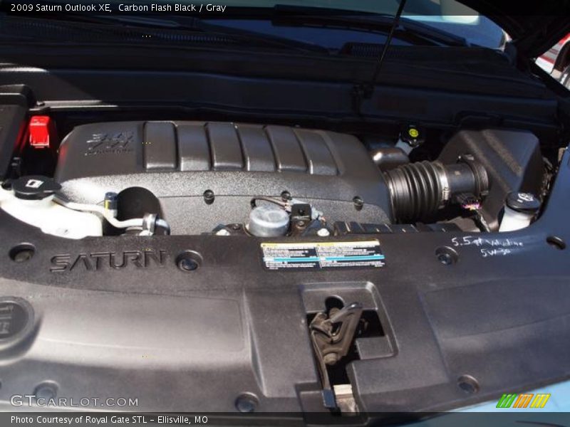 Carbon Flash Black / Gray 2009 Saturn Outlook XE