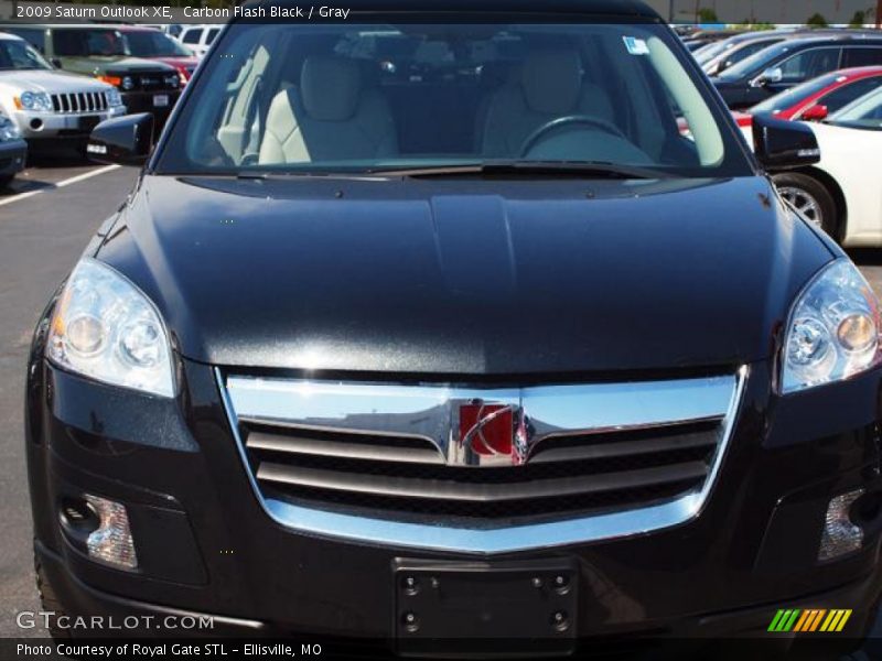 Carbon Flash Black / Gray 2009 Saturn Outlook XE
