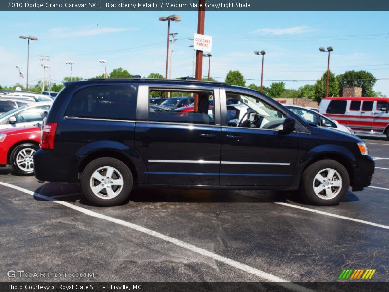 Blackberry Metallic / Medium Slate Gray/Light Shale 2010 Dodge Grand Caravan SXT
