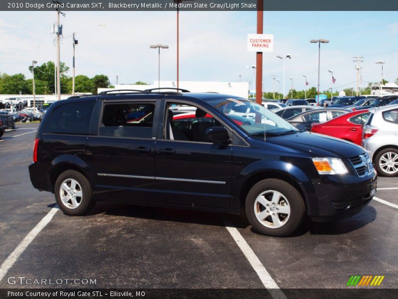 Blackberry Metallic / Medium Slate Gray/Light Shale 2010 Dodge Grand Caravan SXT