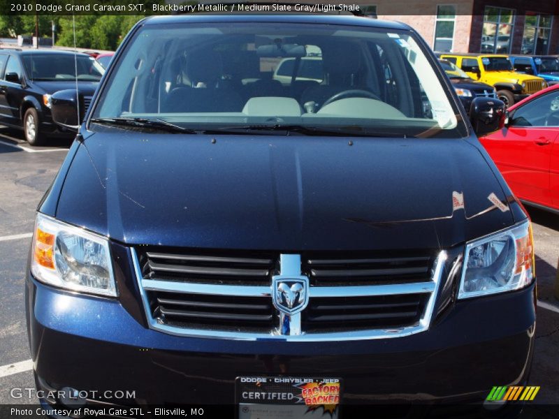 Blackberry Metallic / Medium Slate Gray/Light Shale 2010 Dodge Grand Caravan SXT