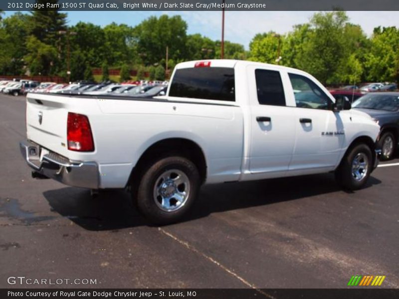 Bright White / Dark Slate Gray/Medium Graystone 2012 Dodge Ram 1500 ST Quad Cab