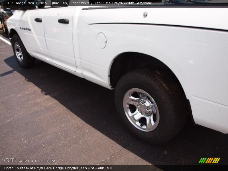 Bright White / Dark Slate Gray/Medium Graystone 2012 Dodge Ram 1500 ST Quad Cab
