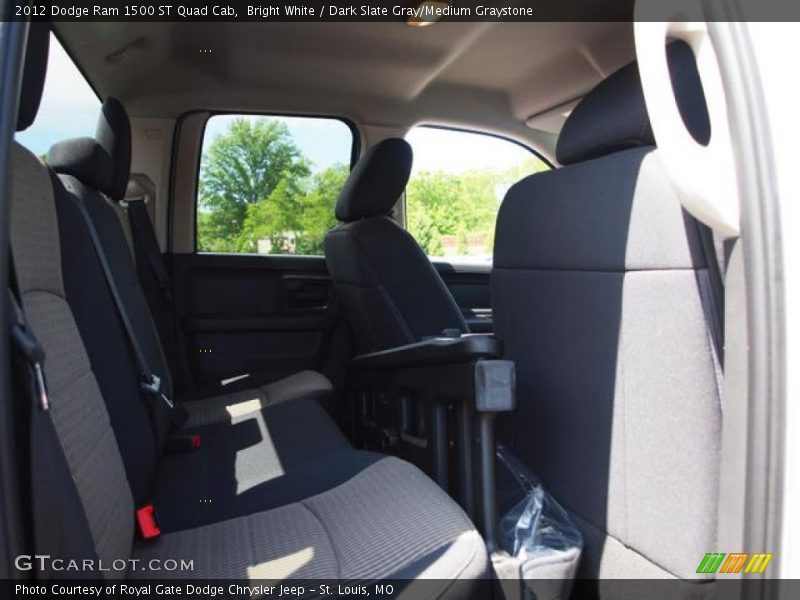 Bright White / Dark Slate Gray/Medium Graystone 2012 Dodge Ram 1500 ST Quad Cab