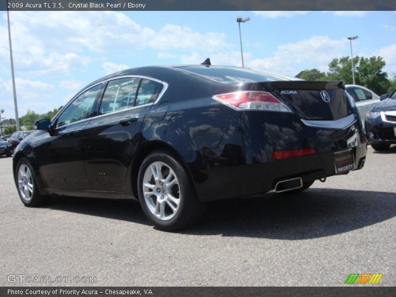 Crystal Black Pearl / Ebony 2009 Acura TL 3.5