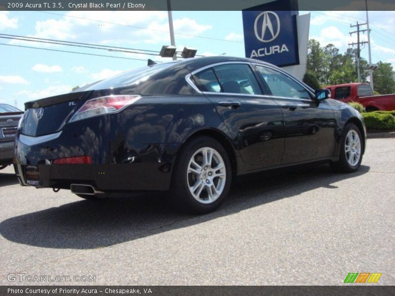Crystal Black Pearl / Ebony 2009 Acura TL 3.5