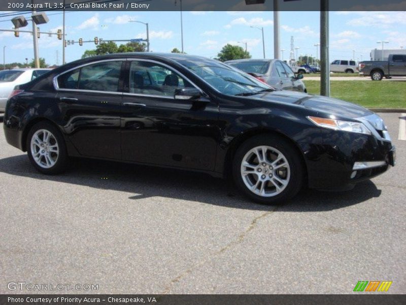 Crystal Black Pearl / Ebony 2009 Acura TL 3.5
