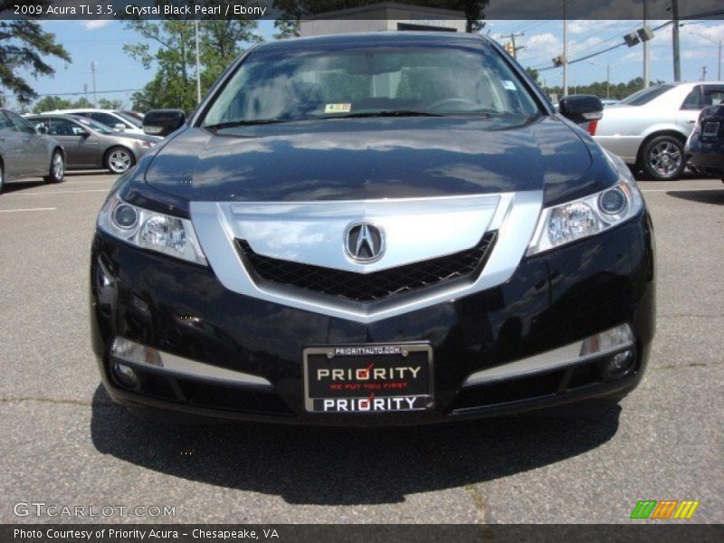Crystal Black Pearl / Ebony 2009 Acura TL 3.5