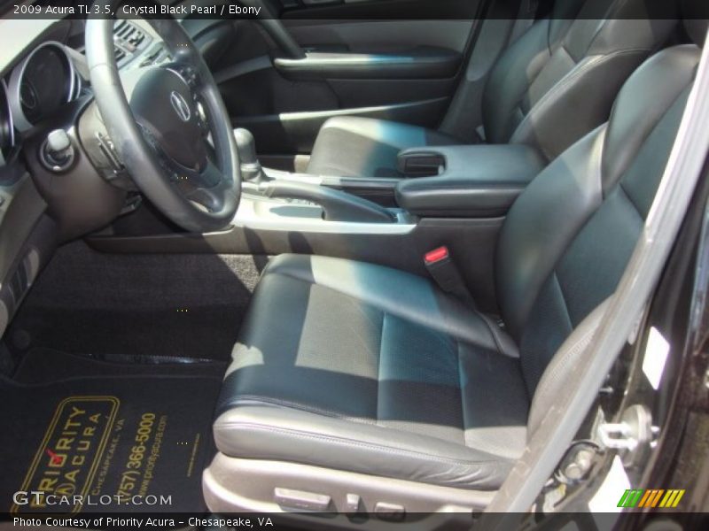 Crystal Black Pearl / Ebony 2009 Acura TL 3.5