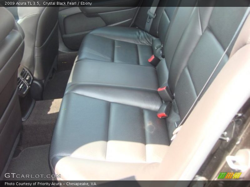 Crystal Black Pearl / Ebony 2009 Acura TL 3.5