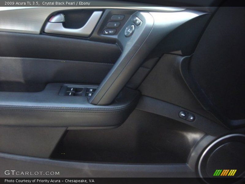 Crystal Black Pearl / Ebony 2009 Acura TL 3.5
