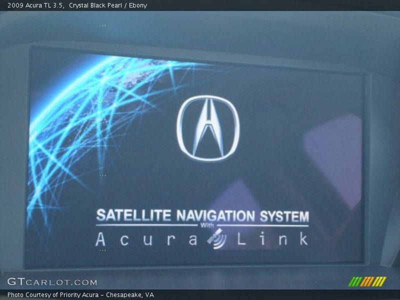 Crystal Black Pearl / Ebony 2009 Acura TL 3.5