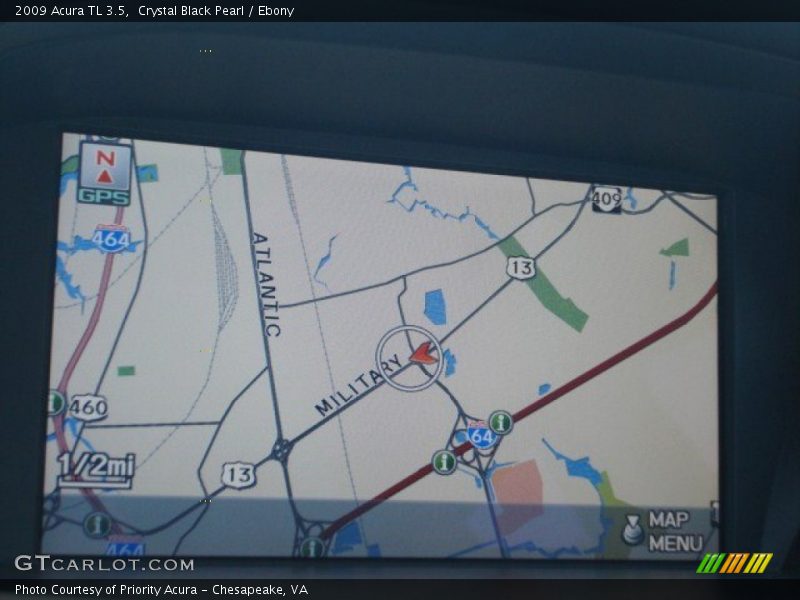 Crystal Black Pearl / Ebony 2009 Acura TL 3.5
