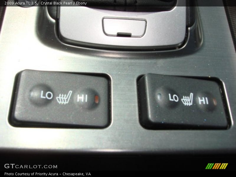 Crystal Black Pearl / Ebony 2009 Acura TL 3.5