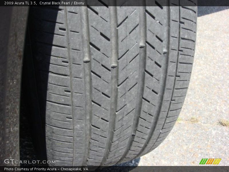 Crystal Black Pearl / Ebony 2009 Acura TL 3.5
