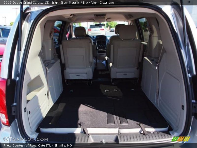 Bright Silver Metallic / Black/Light Graystone 2012 Dodge Grand Caravan SE