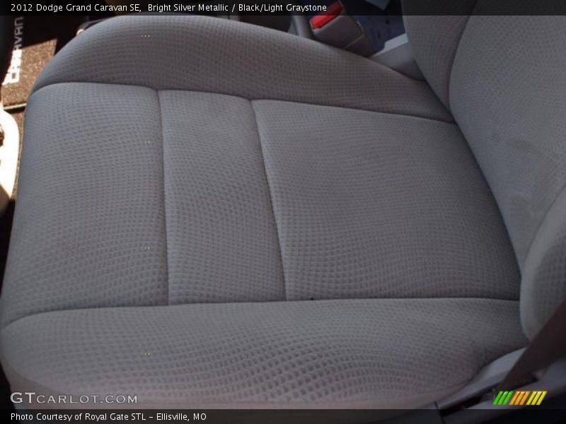 Bright Silver Metallic / Black/Light Graystone 2012 Dodge Grand Caravan SE