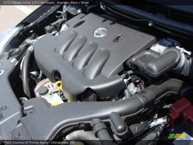 Espresso Black / Beige 2011 Nissan Versa 1.8 S Hatchback