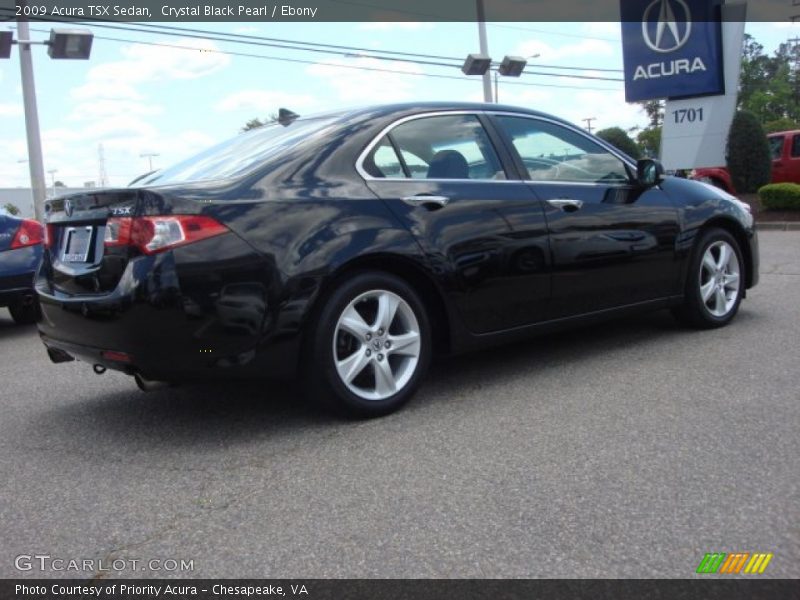 Crystal Black Pearl / Ebony 2009 Acura TSX Sedan