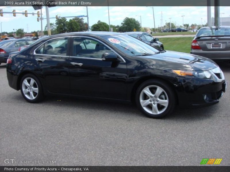Crystal Black Pearl / Ebony 2009 Acura TSX Sedan
