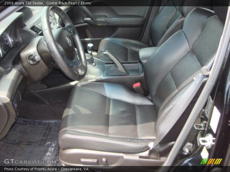 Crystal Black Pearl / Ebony 2009 Acura TSX Sedan