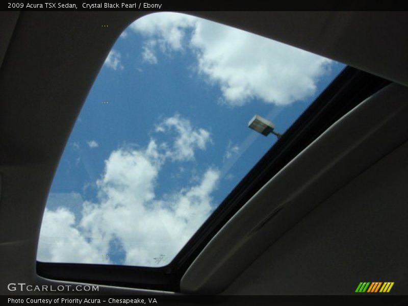 Crystal Black Pearl / Ebony 2009 Acura TSX Sedan