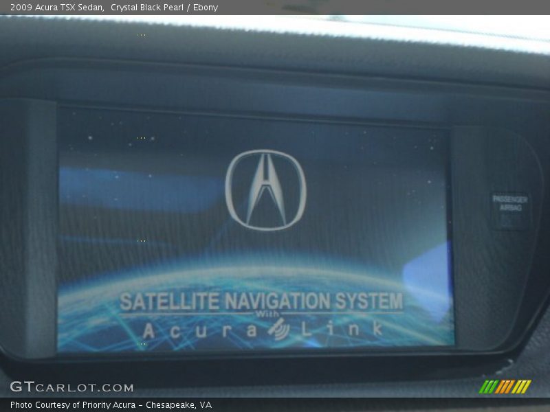 Crystal Black Pearl / Ebony 2009 Acura TSX Sedan