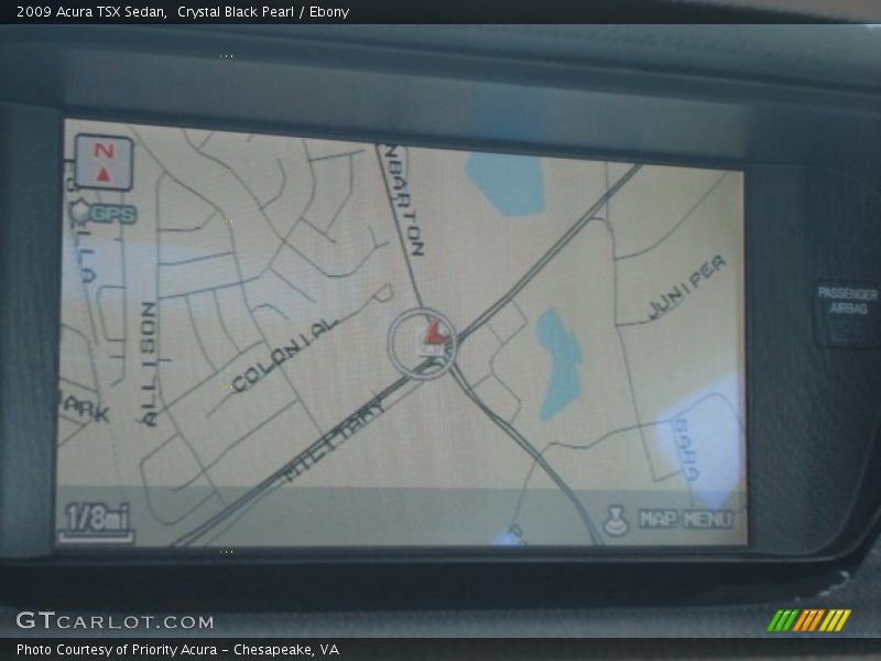 Crystal Black Pearl / Ebony 2009 Acura TSX Sedan