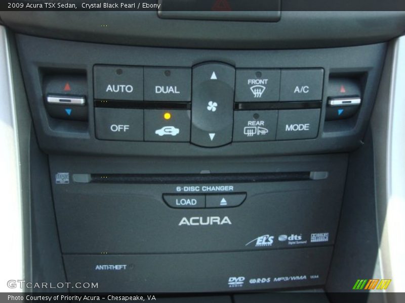 Crystal Black Pearl / Ebony 2009 Acura TSX Sedan