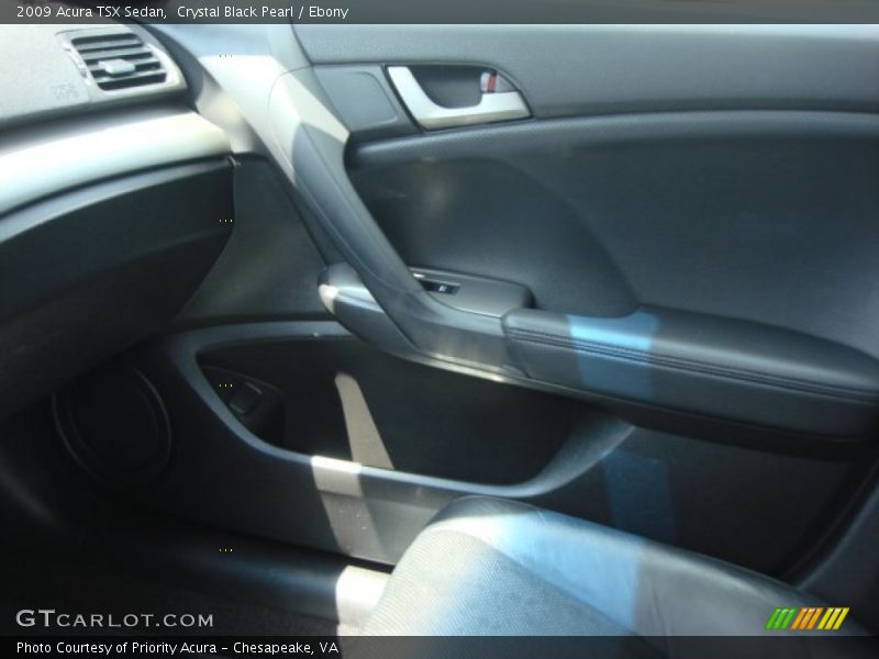 Crystal Black Pearl / Ebony 2009 Acura TSX Sedan
