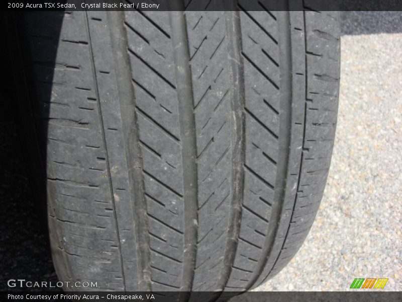 Crystal Black Pearl / Ebony 2009 Acura TSX Sedan