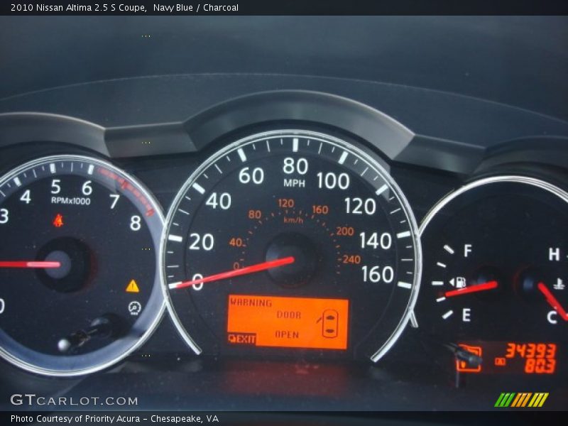 Navy Blue / Charcoal 2010 Nissan Altima 2.5 S Coupe