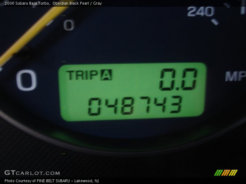 Obsidian Black Pearl / Gray 2006 Subaru Baja Turbo