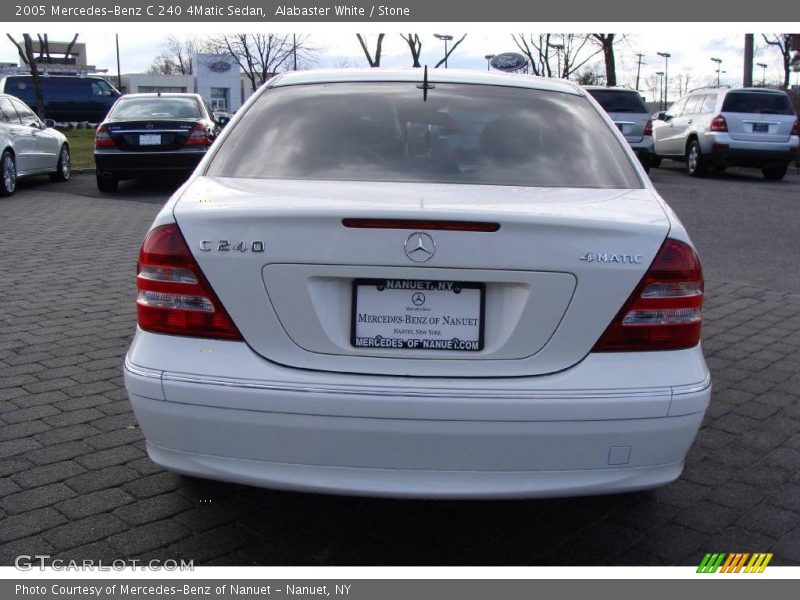 Alabaster White / Stone 2005 Mercedes-Benz C 240 4Matic Sedan