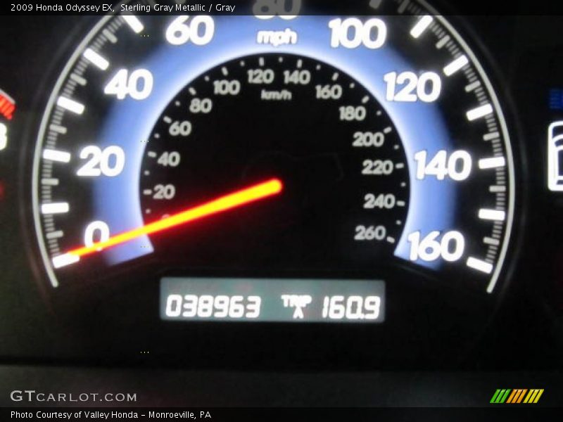 Sterling Gray Metallic / Gray 2009 Honda Odyssey EX