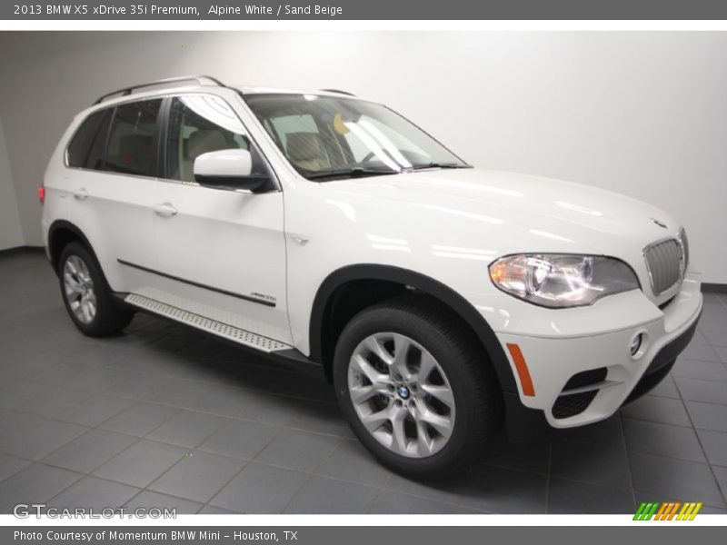 Alpine White / Sand Beige 2013 BMW X5 xDrive 35i Premium