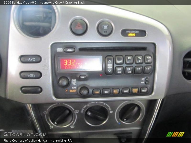Moonstone Gray / Graphite Black 2006 Pontiac Vibe AWD