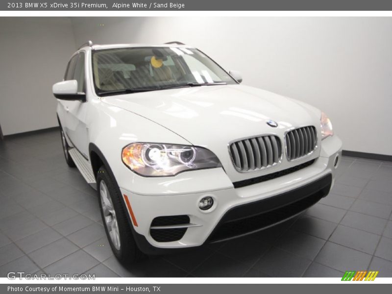 Alpine White / Sand Beige 2013 BMW X5 xDrive 35i Premium