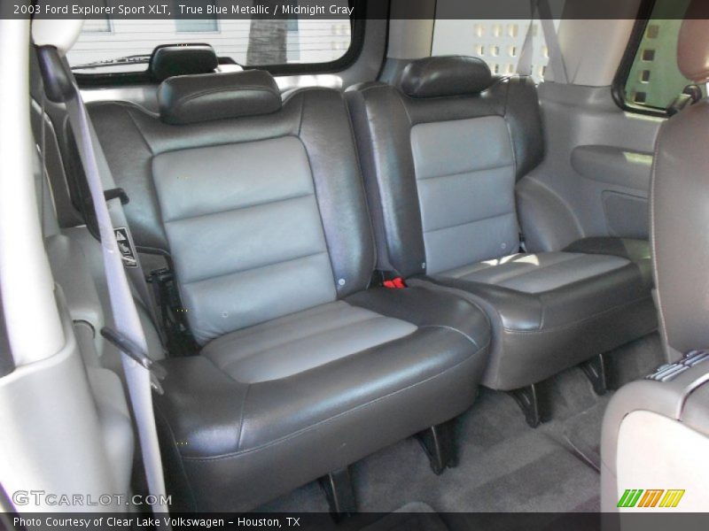 True Blue Metallic / Midnight Gray 2003 Ford Explorer Sport XLT