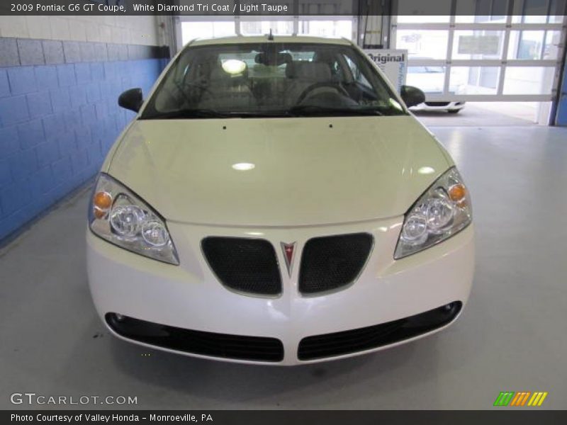 White Diamond Tri Coat / Light Taupe 2009 Pontiac G6 GT Coupe