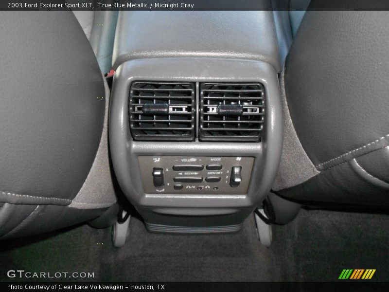 True Blue Metallic / Midnight Gray 2003 Ford Explorer Sport XLT