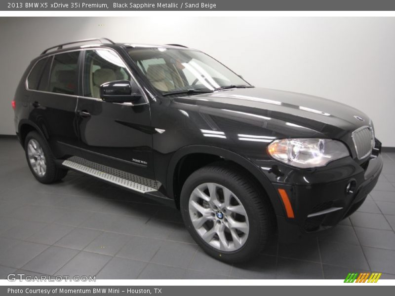 Black Sapphire Metallic / Sand Beige 2013 BMW X5 xDrive 35i Premium