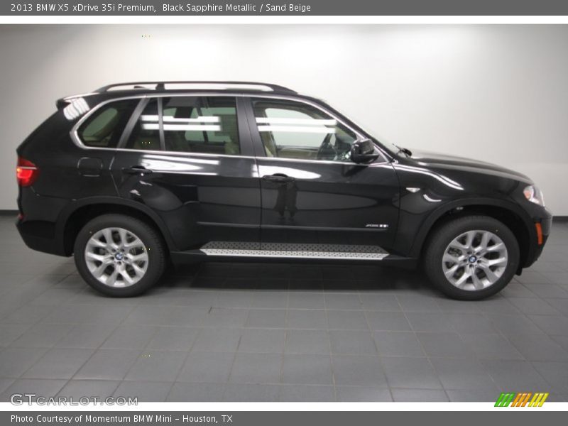 Black Sapphire Metallic / Sand Beige 2013 BMW X5 xDrive 35i Premium