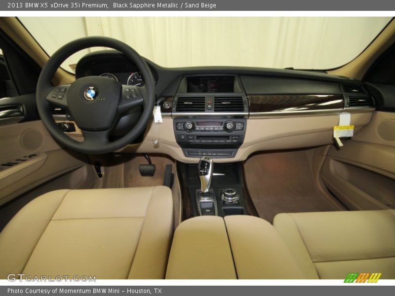 Black Sapphire Metallic / Sand Beige 2013 BMW X5 xDrive 35i Premium