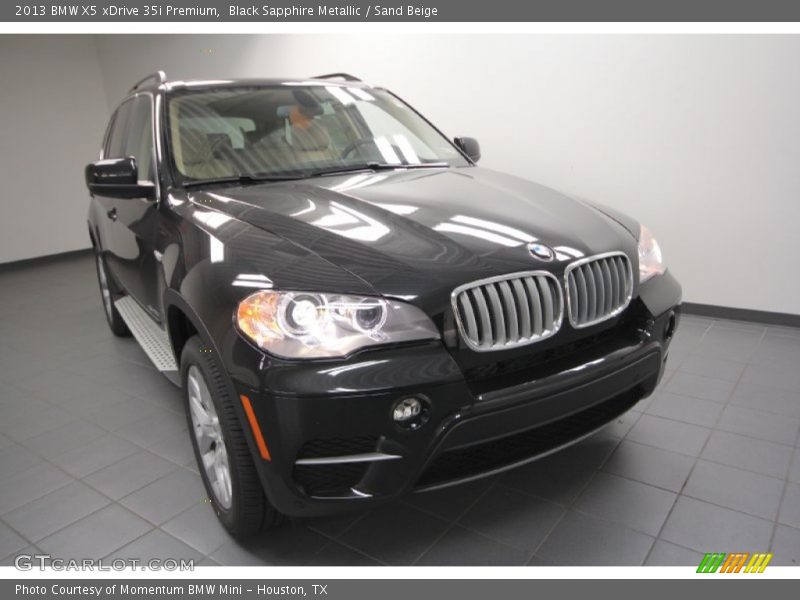 Black Sapphire Metallic / Sand Beige 2013 BMW X5 xDrive 35i Premium