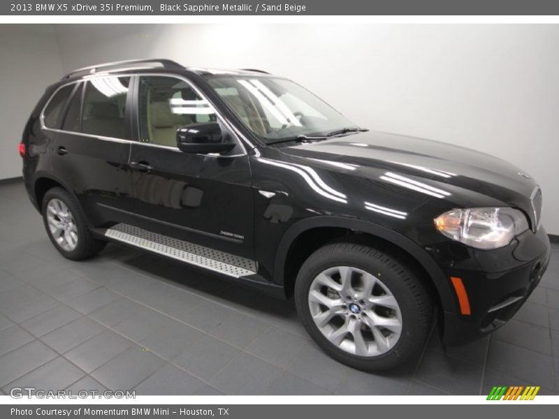 Black Sapphire Metallic / Sand Beige 2013 BMW X5 xDrive 35i Premium