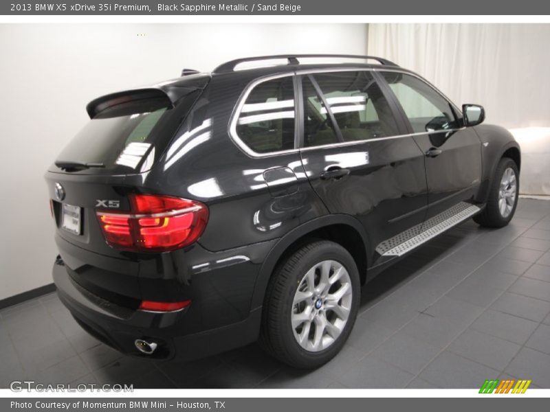 Black Sapphire Metallic / Sand Beige 2013 BMW X5 xDrive 35i Premium