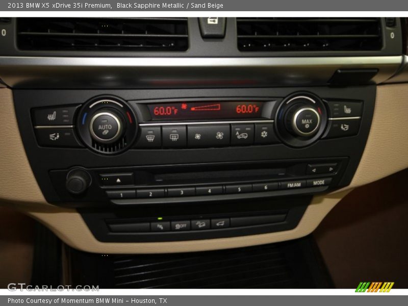 Black Sapphire Metallic / Sand Beige 2013 BMW X5 xDrive 35i Premium