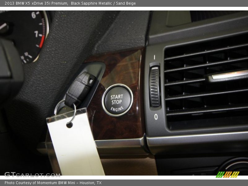 Black Sapphire Metallic / Sand Beige 2013 BMW X5 xDrive 35i Premium