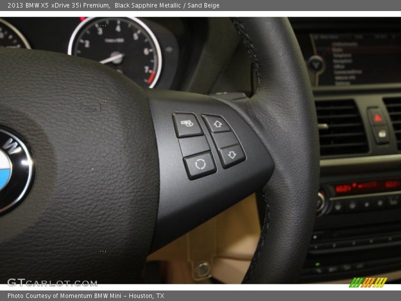 Black Sapphire Metallic / Sand Beige 2013 BMW X5 xDrive 35i Premium